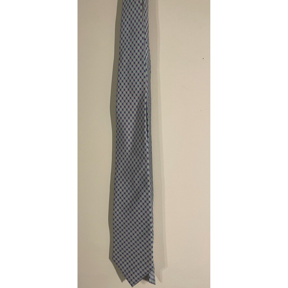 Peter Blair Tie - Baby Blue/purple And The Circle Pattern